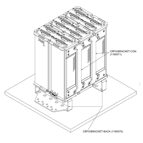 [Translate to Hungarian:] Back panel mounting bracket (CRFX/BRACKET-BACK) 