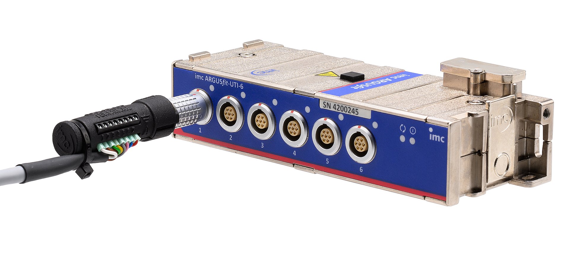 [Translate to Hungarian:] imc ARGUSfit B-4 Modul mit dem imc LEMO Terminal plug