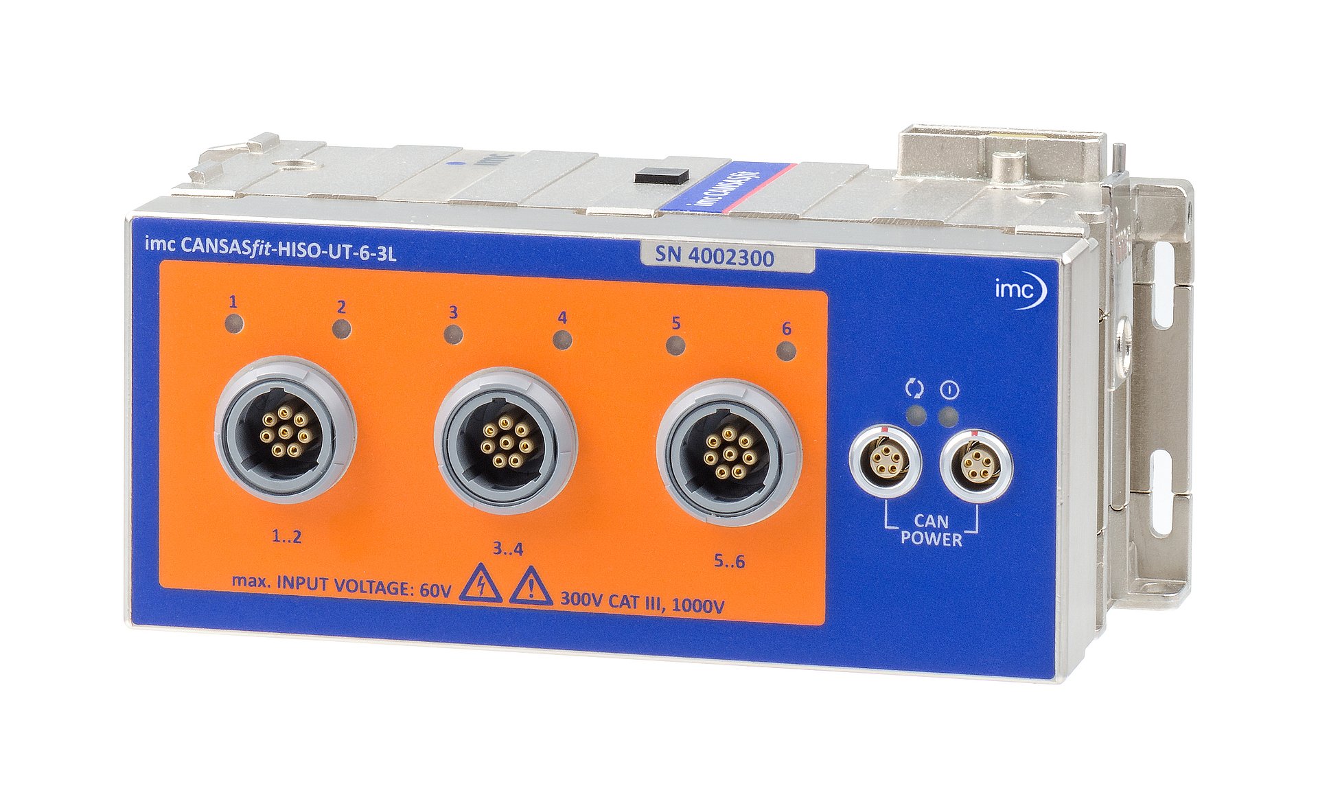 6 csatonás modul feszültség, RTD, ellenállás, MEMS gyorsulás mérésére