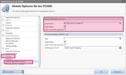 imc STUDIO 5 - Globale Einstellungen für das nachträgliche Speichern der Messdaten imc STUDIO 5 - Globale Einstellungen für das nachträgliche Speichern der Messdaten